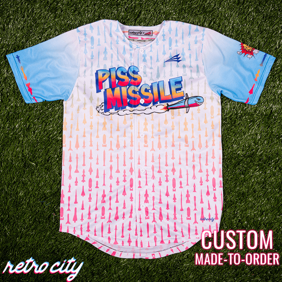 Piss Missile Seamhead Collection Baseball Jersey