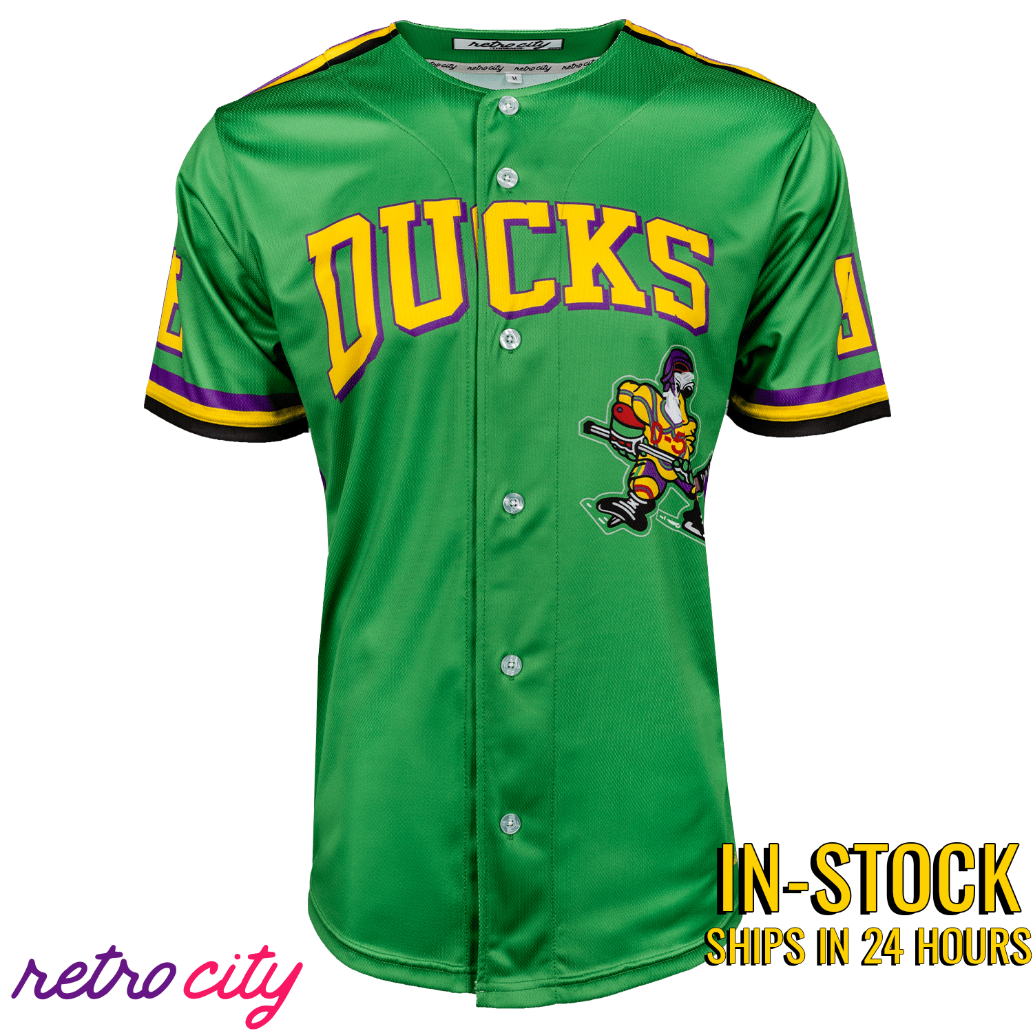 Mighty Ducks Charlie Conway Baseball Jersey *IN-STOCK*