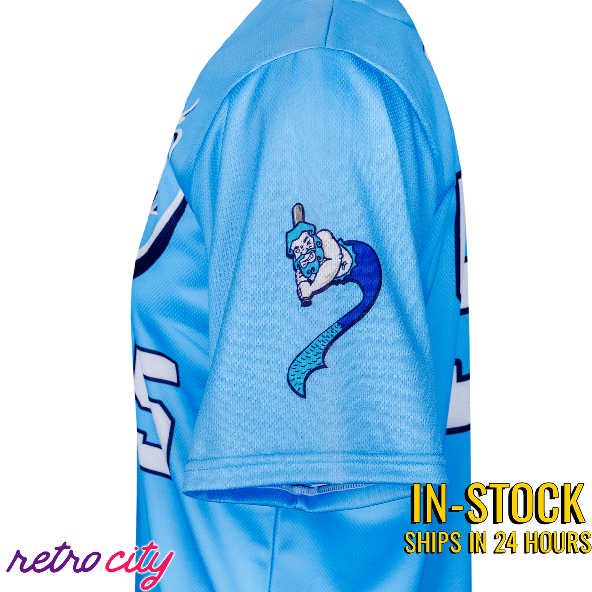 Kenny Powers #55 Maillot Baseball Homme – Bleu Cousu, Taille M – Style Eastbound & Down