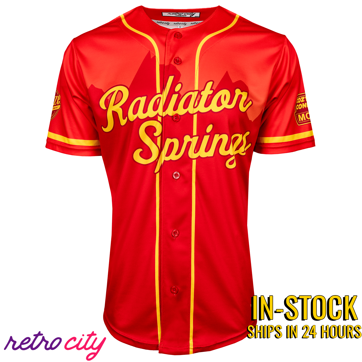 Radiator Springs Full-Button Baseball Jersey *IN-STOCK*