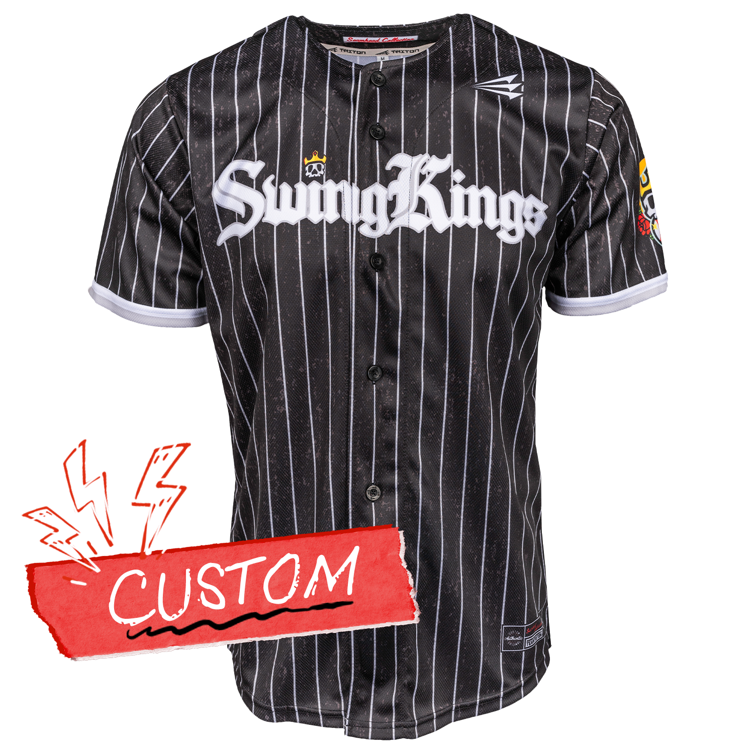 Swing Kings Full-Button Baseball Jersey