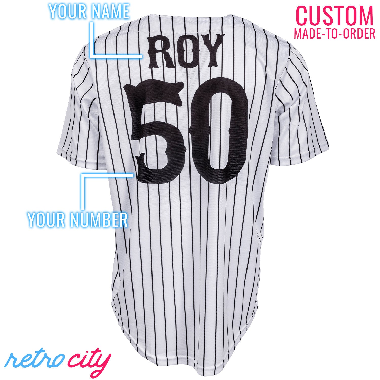 Kendall Roy Succession L to The Og Pinstripe Full Button Baseball Jersey 4T Custom Name Number