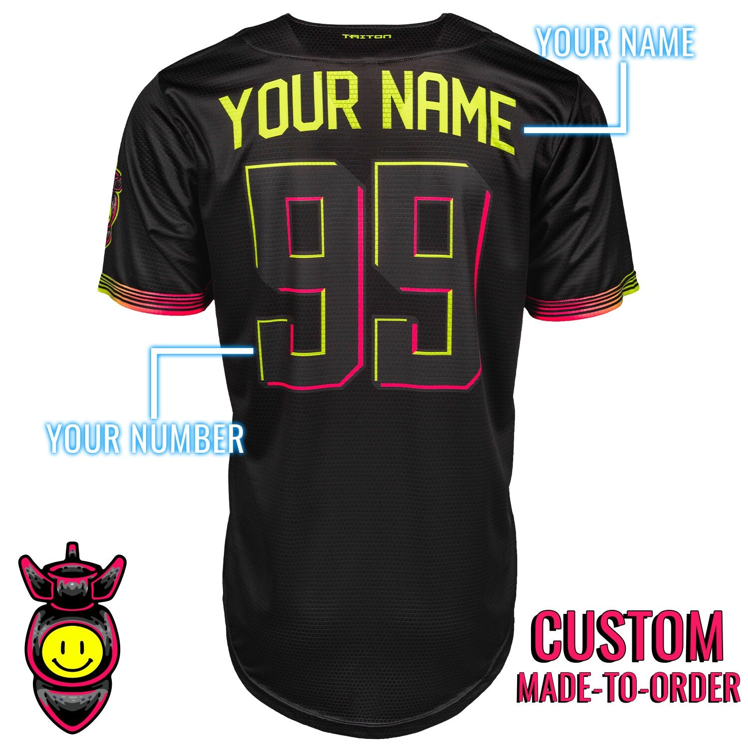 Nukes Baseball Player Full-Button Baseball Jersey *CUSTOM*