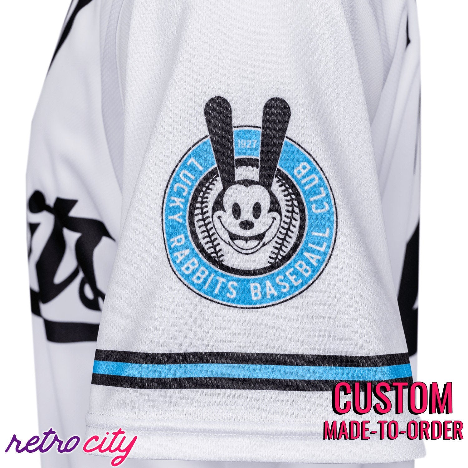 Lucky Rabbits Oswald Full-Button Baseball Jersey *CUSTOM*