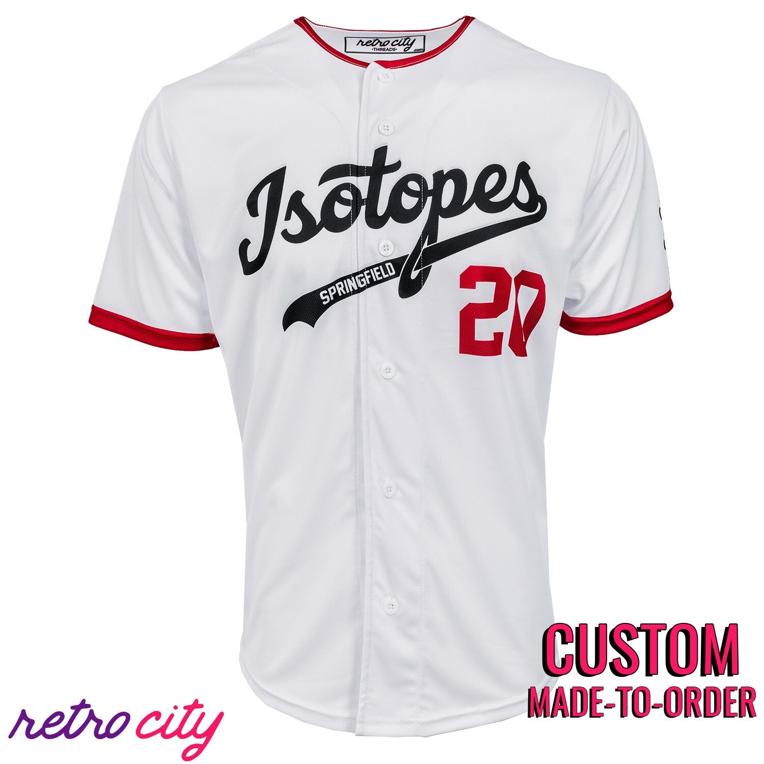 Springfield Isotopes The Simpson Baseball Jersey Shirt