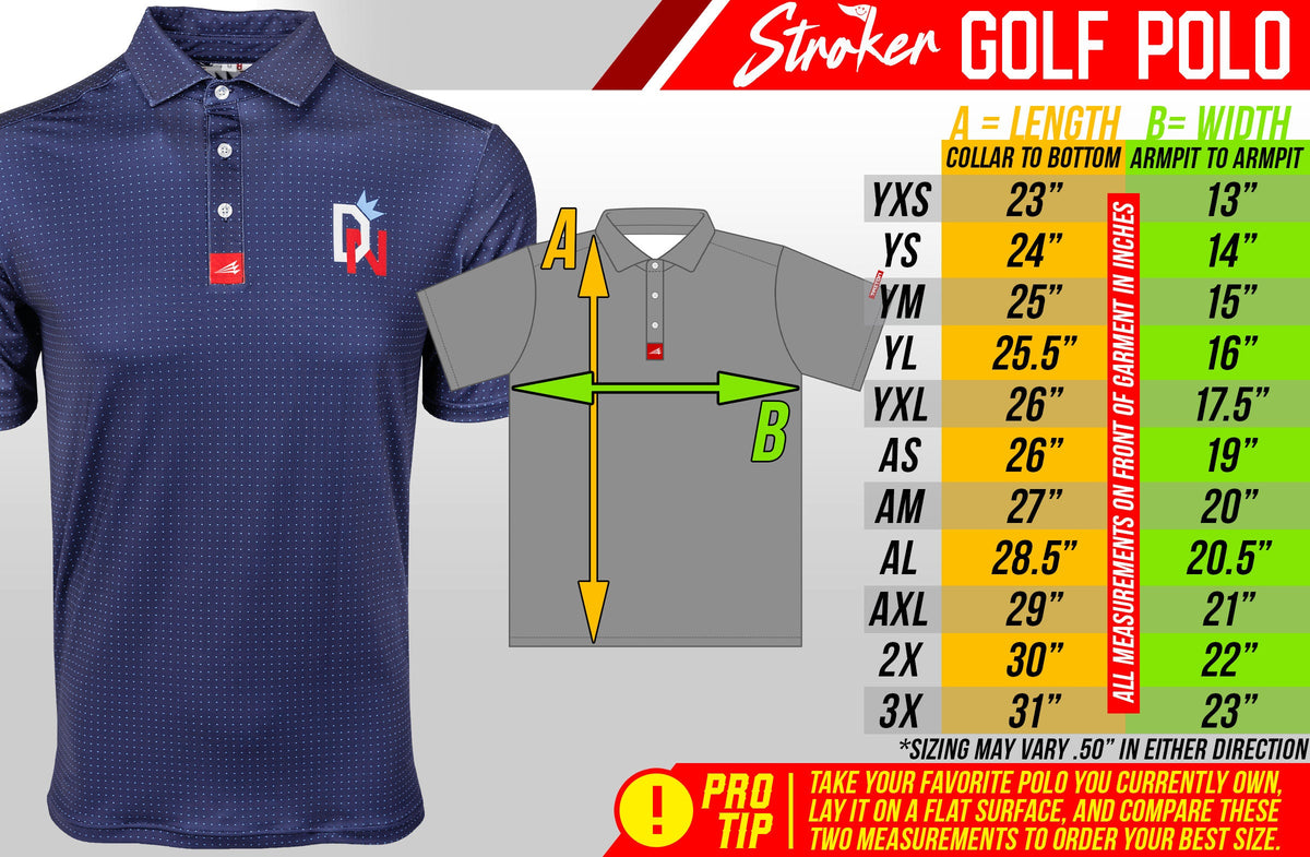 Hitchhikers Pattern Golf Polo *IN-STOCK*