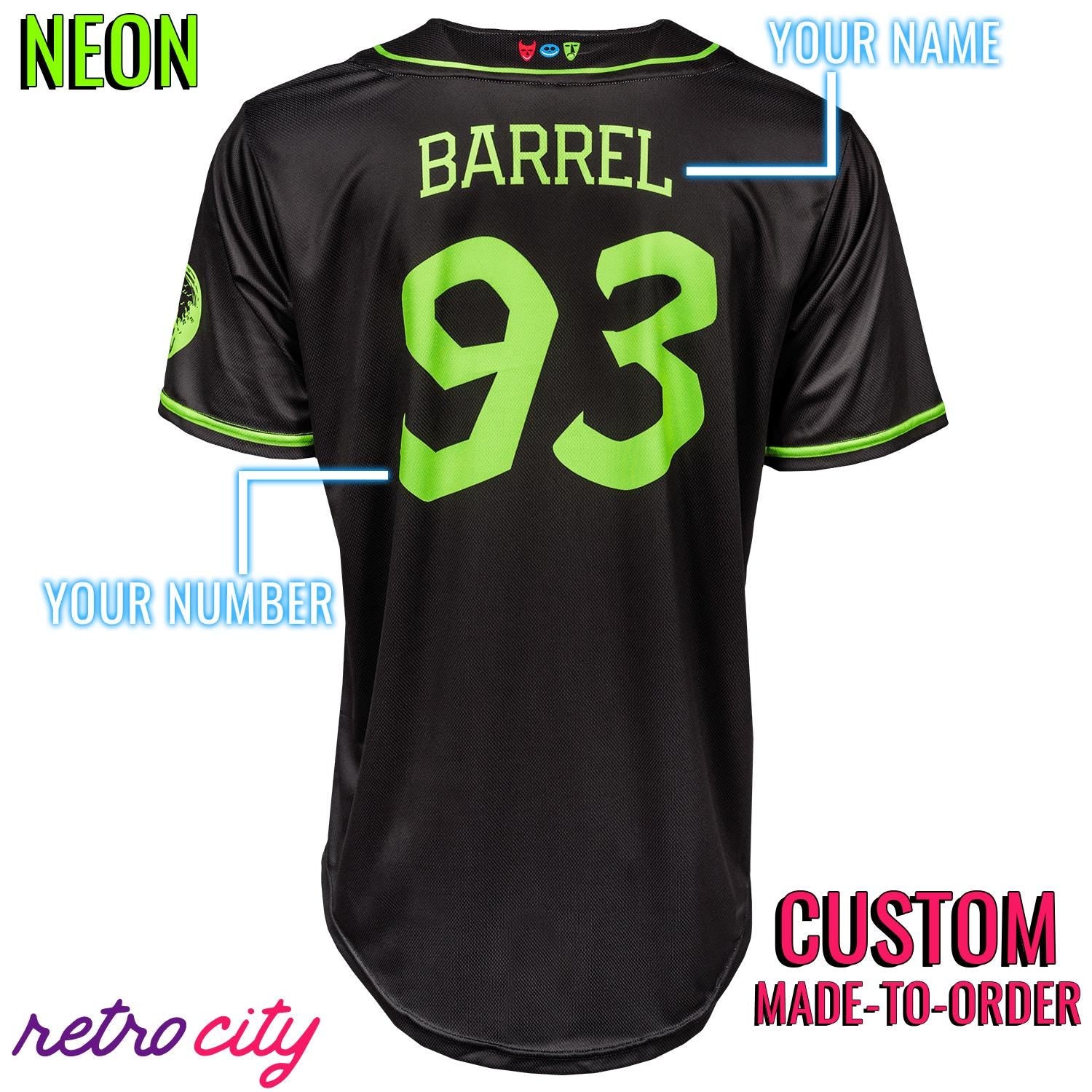 Boogie's Boys Halloween Town Baseball Jersey NEON *CUSTOM*