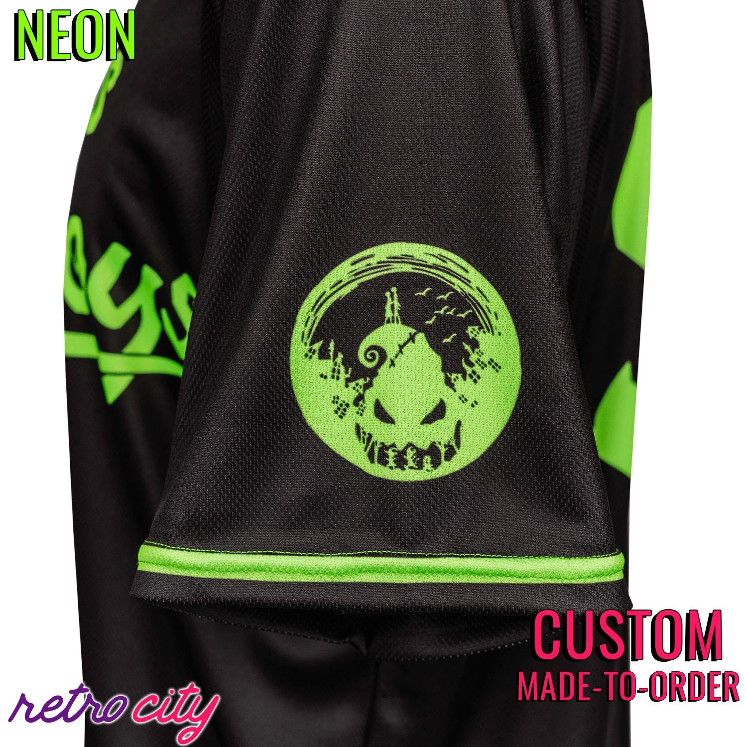 Boogie's Boys Halloween Town Baseball Jersey NEON *CUSTOM*