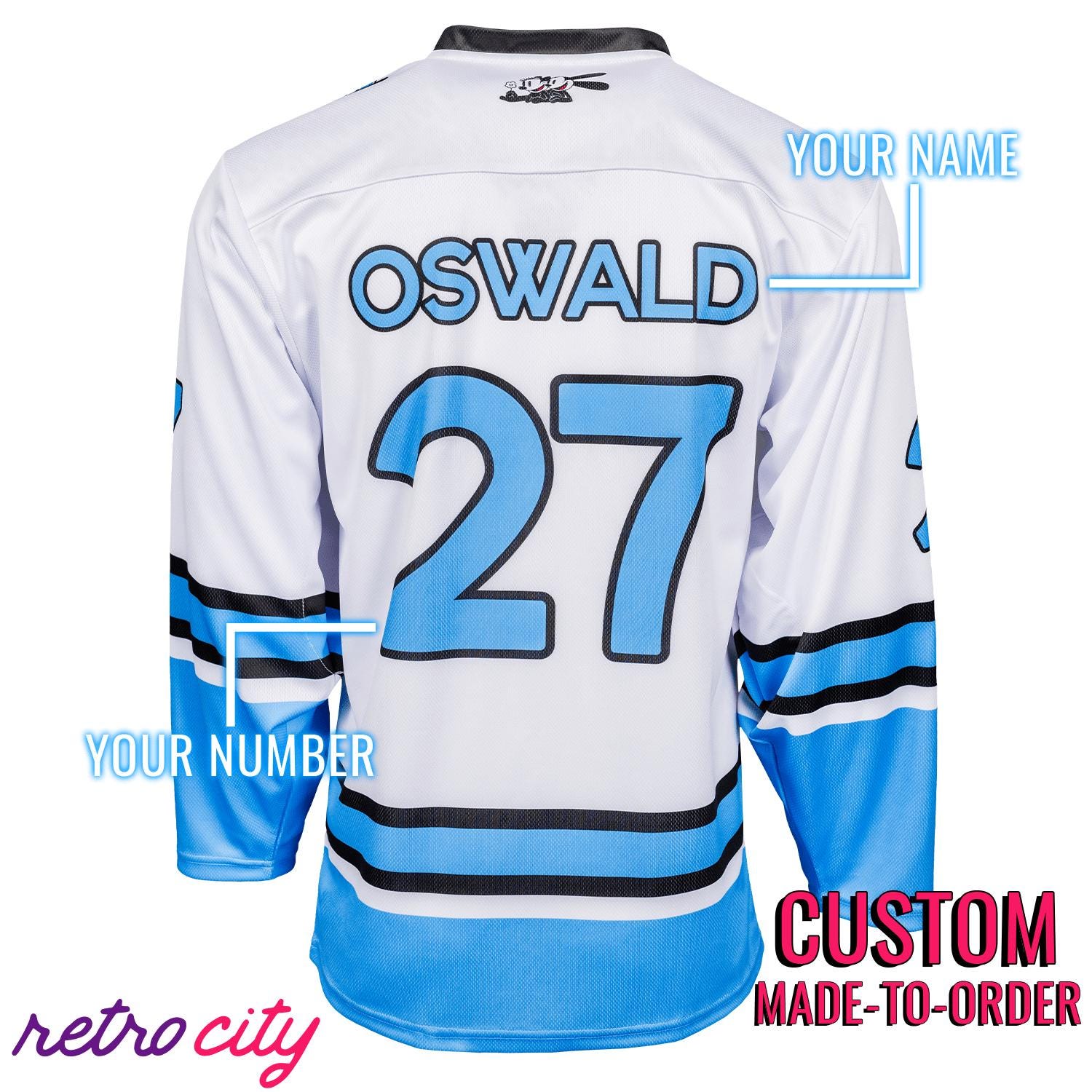 Lucky Rabbits Oswald Hockey Jersey Sweater