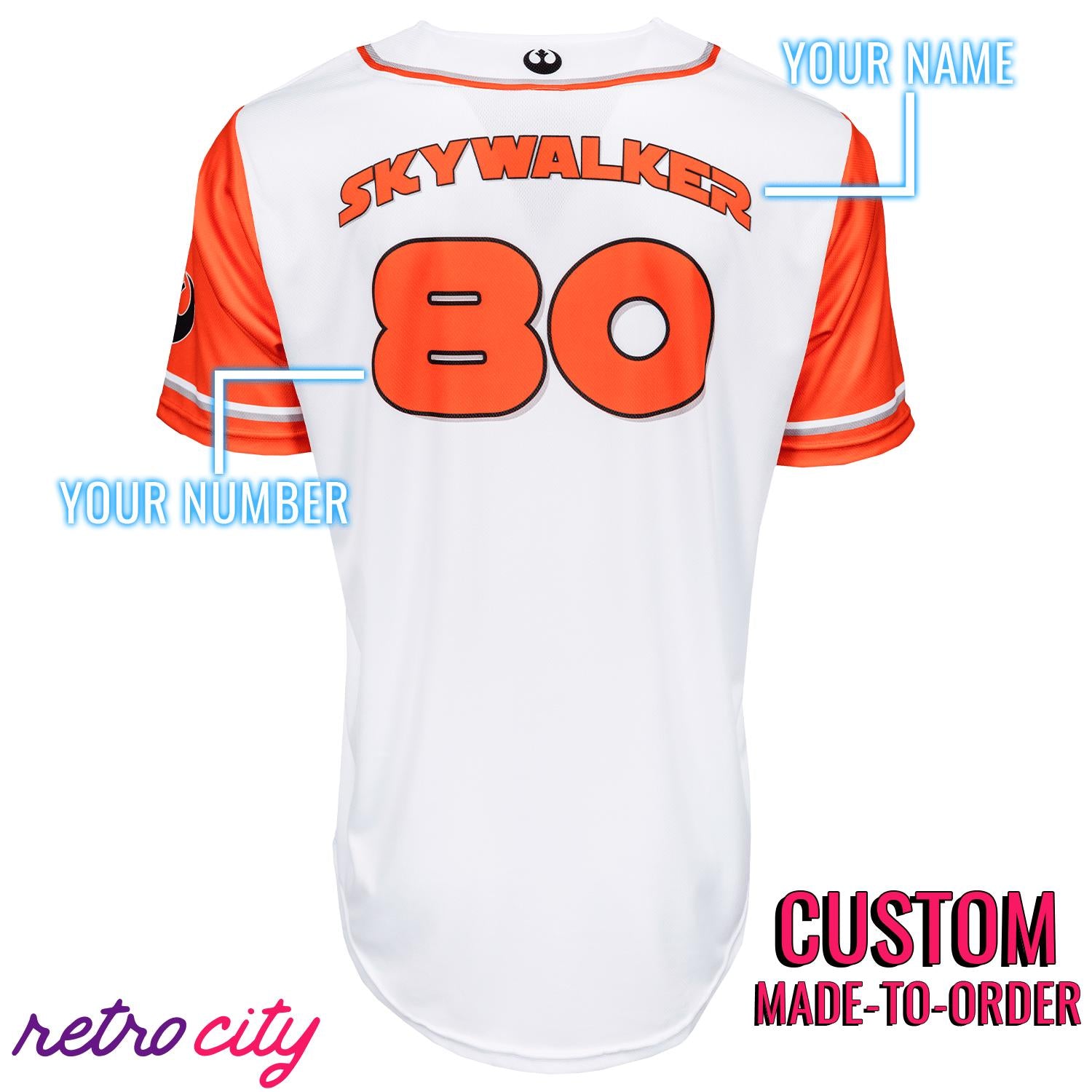 Rebels Skywalker Full-Button Baseball Jersey *CUSTOM*