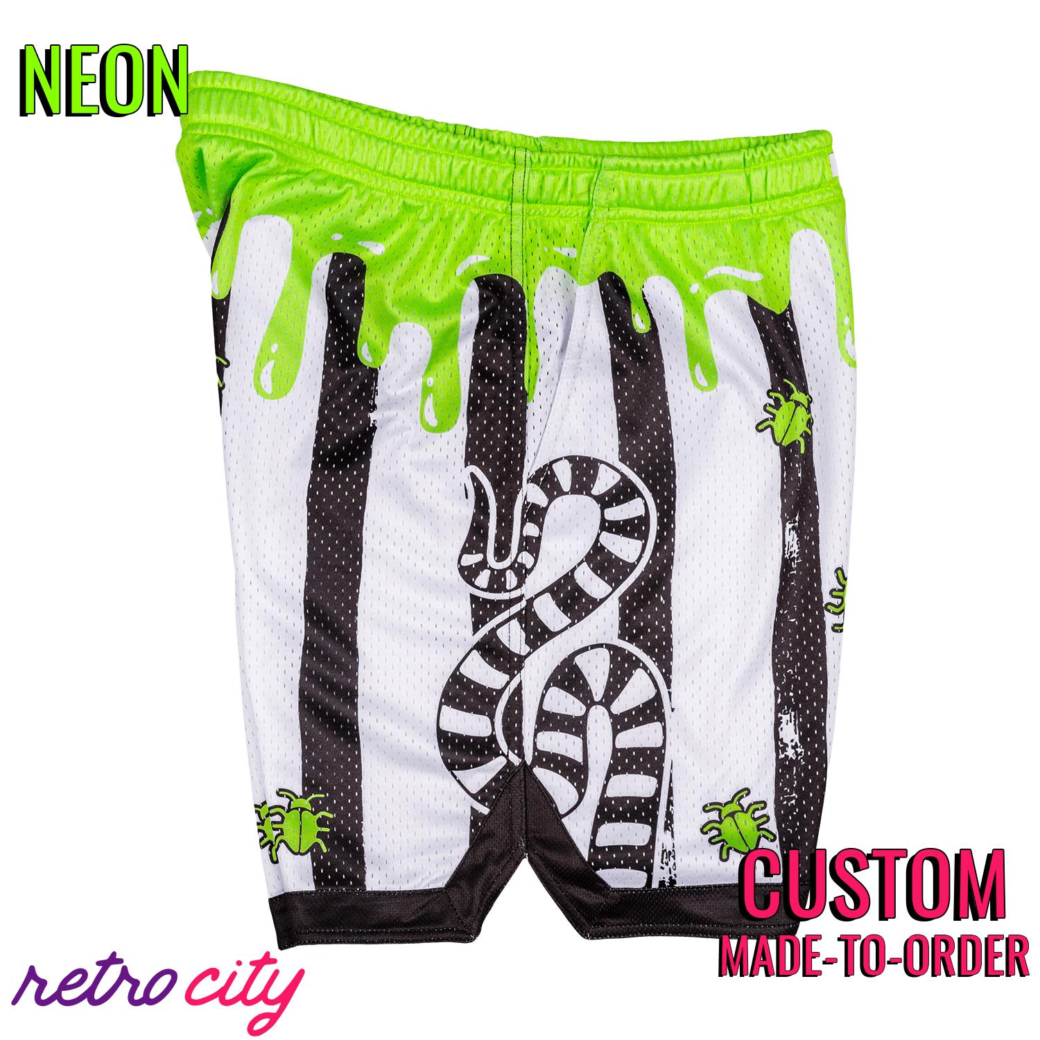 Poltergeist Retro Mesh Pocket Shorts NEON *CUSTOM*