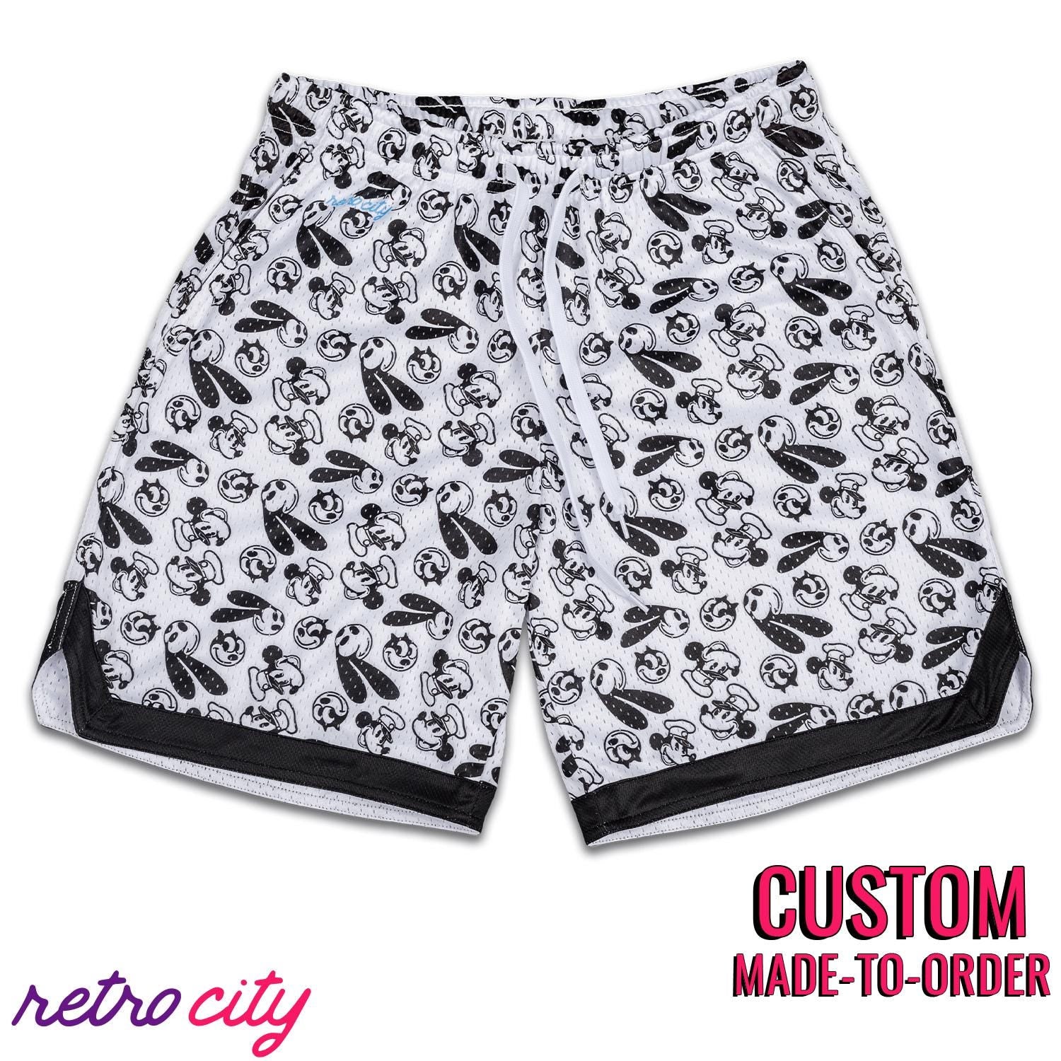 The Original 3 Mickey Mouse Julius Oswald Disney Mesh Shorts