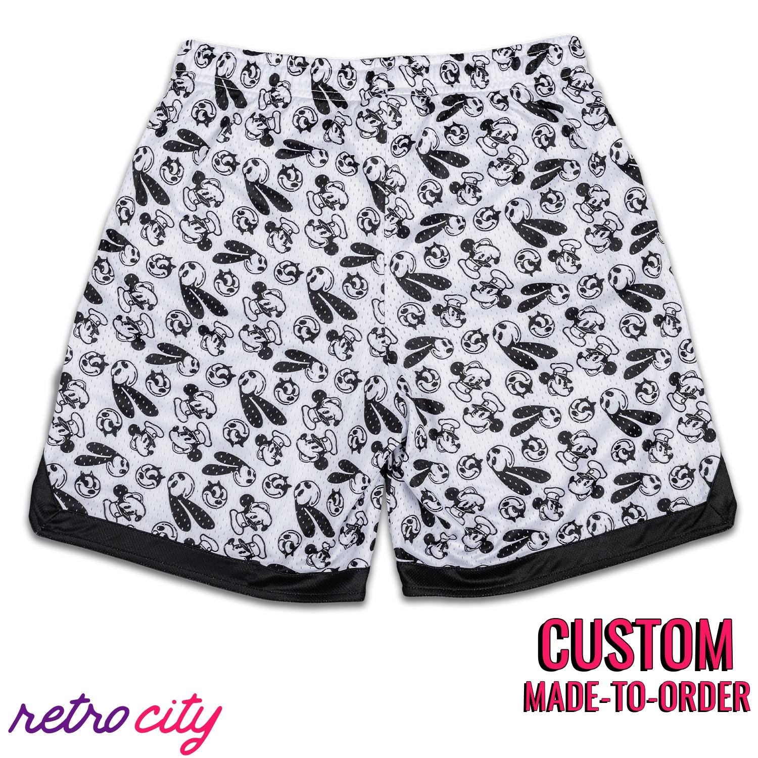 The Original 3 Mickey Julius Oswald Retro Mesh Pocket Shorts