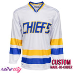 Charlestown Chiefs Slap Shot Hockey Jersey Sweater Steve Hanson