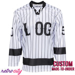 Kendall Roy Succession 'L to the OG' Lace-Up Tie-down Hockey Jersey Sweater