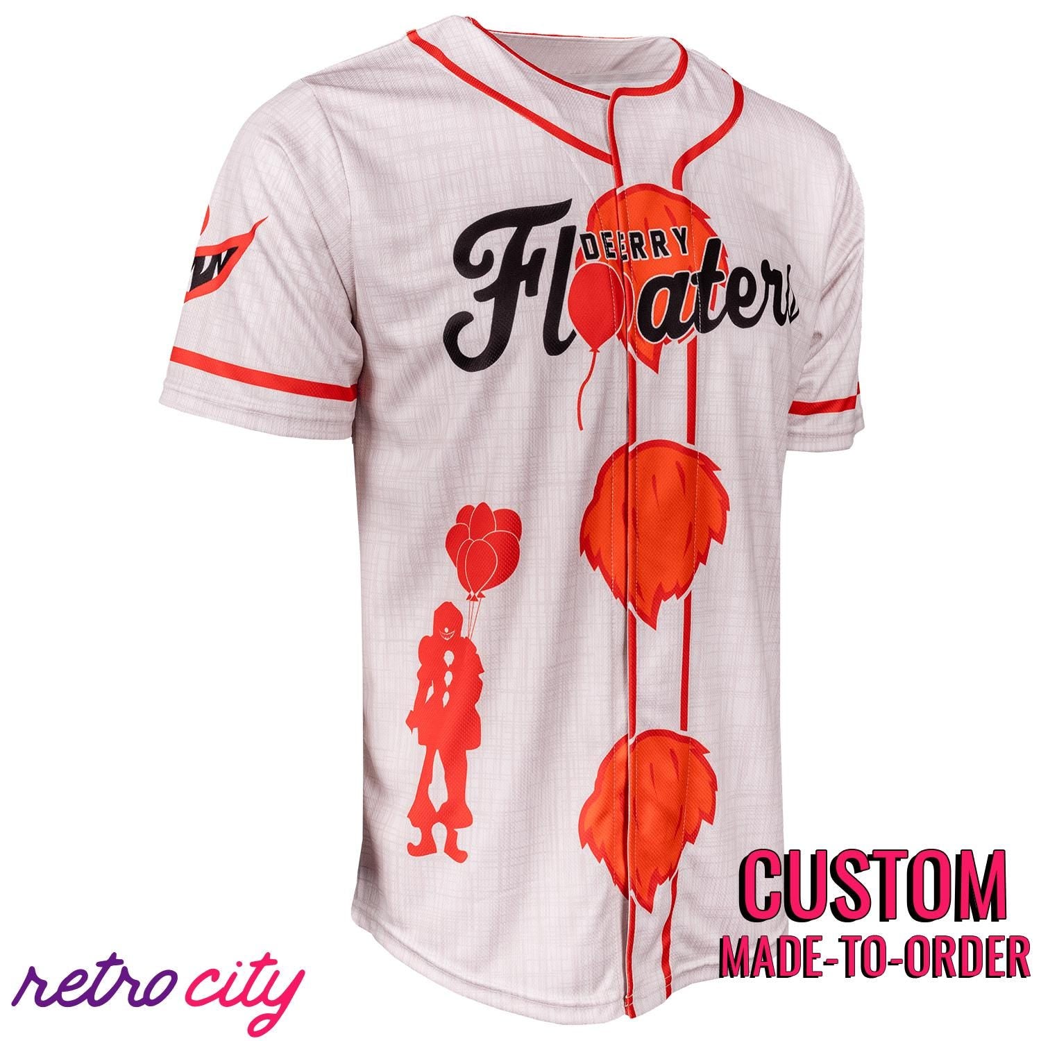 Derry Floaters Pennywise Baseball Jersey *CUSTOM*