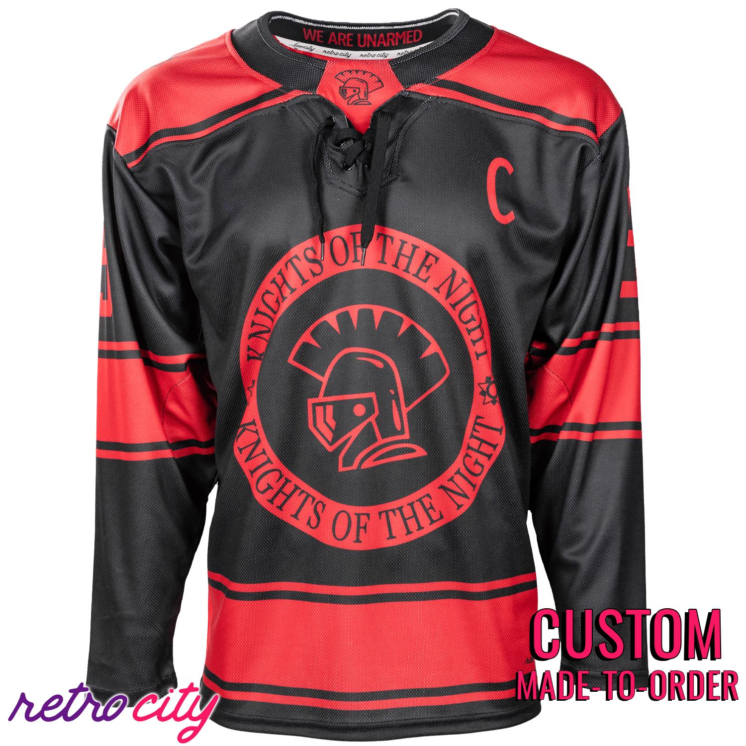 Knights of the Night The Office Dwight Schrute Custom Hockey Jersey