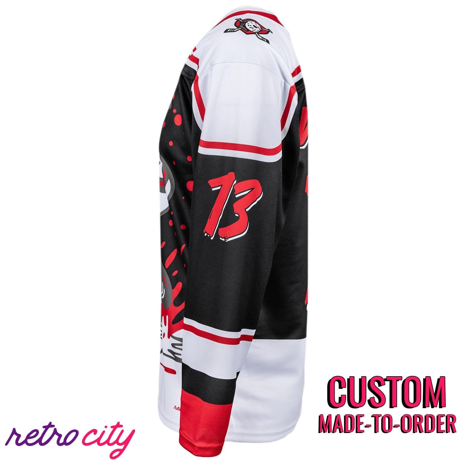 Camp Crystal Lake Slashers Blood on the Ice Custom Hockey Jersey *CUSTOM*