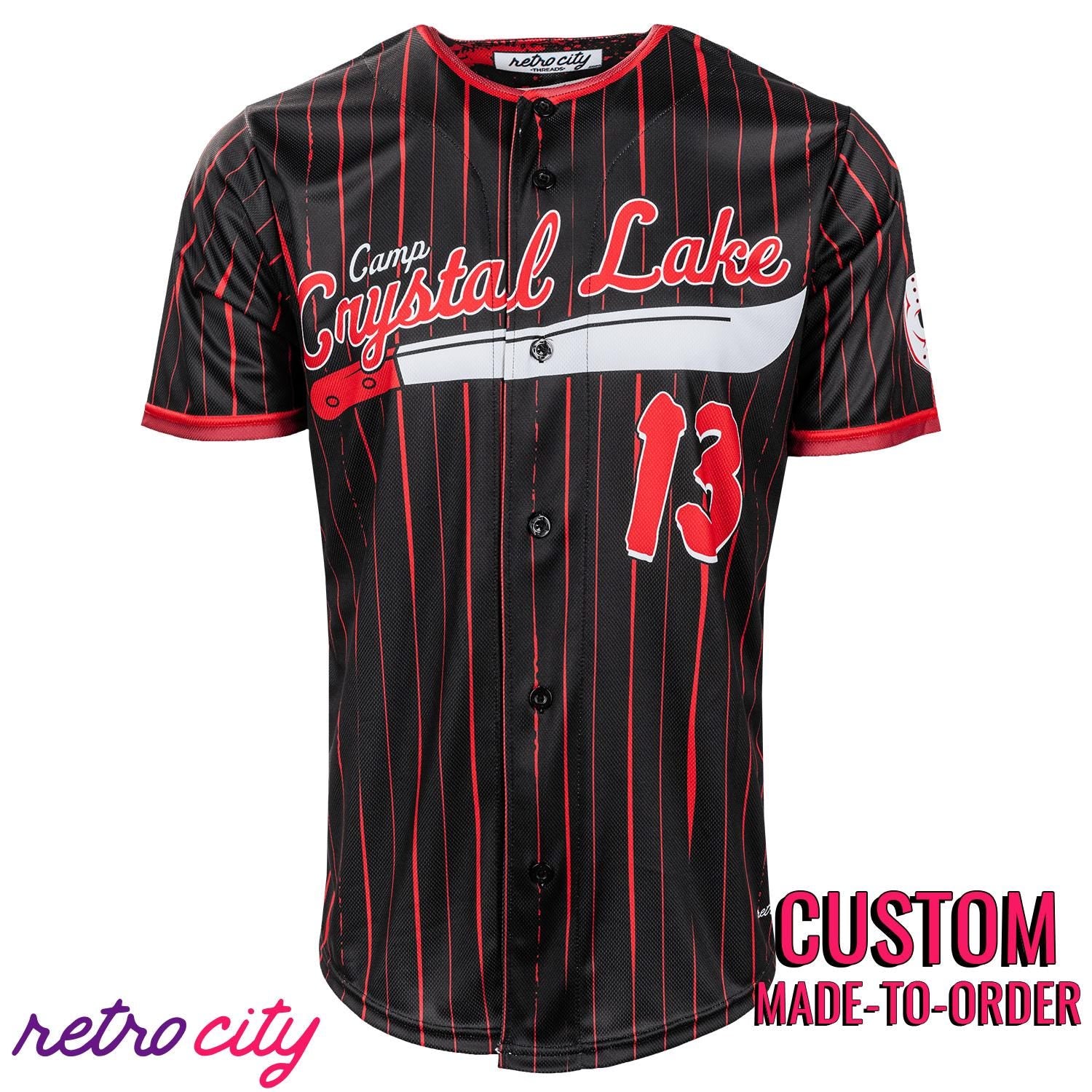 Camp Crystal Lake Horror Jason Voorhees Baseball Jersey