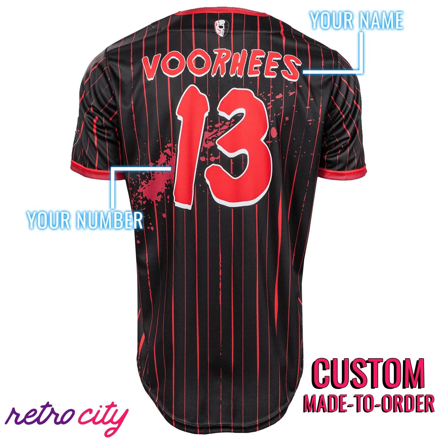 Camp Crystal Lake Horror Baseball Jersey *CUSTOM*