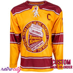 Kenosha Kickers Gus Polinski Hockey Jersey Home Alone