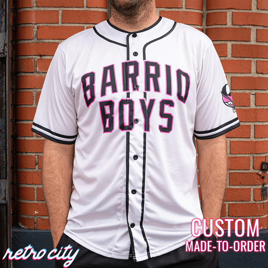 Barrio Boys Retro League Custom Baseball Jersey (Home) 4XL