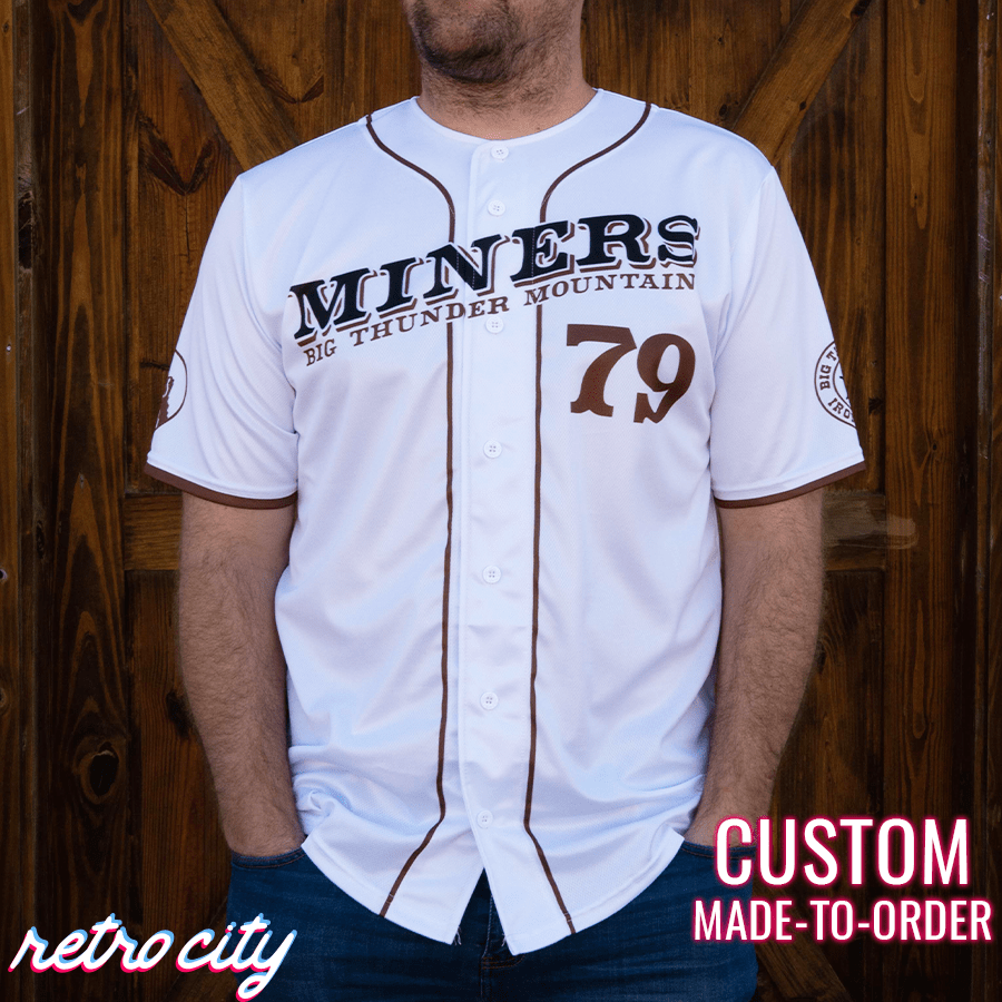 Big Thunder Mountain Railroad Miners Custom Baseball Jersey