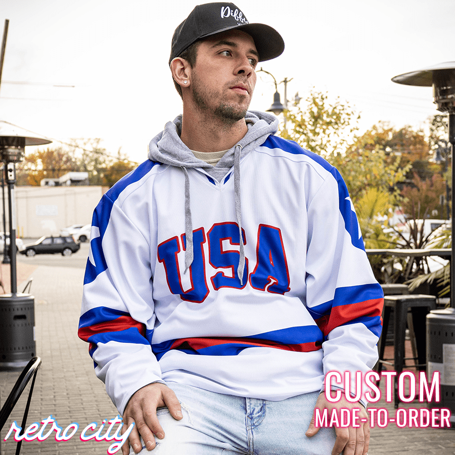 Custom hockey hoodie sales