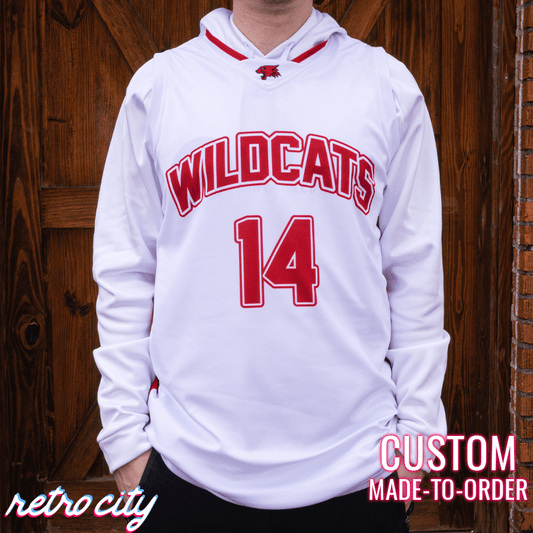 High School Musical East High Wildcats Troy Bolton White Disney Basketball Jersey