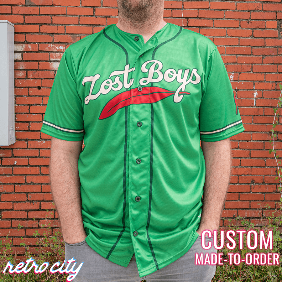 Lost Boys Peter Pan Neverland Island Disney Custom Baseball Jersey Shirt Green