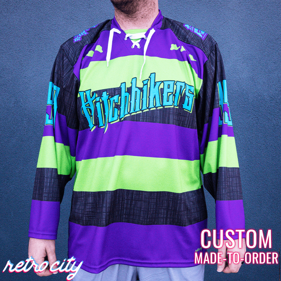 Haunted Mansion Disney Ride 'Hitchhikers' Lace-Up Custom Hockey Jersey (J3)