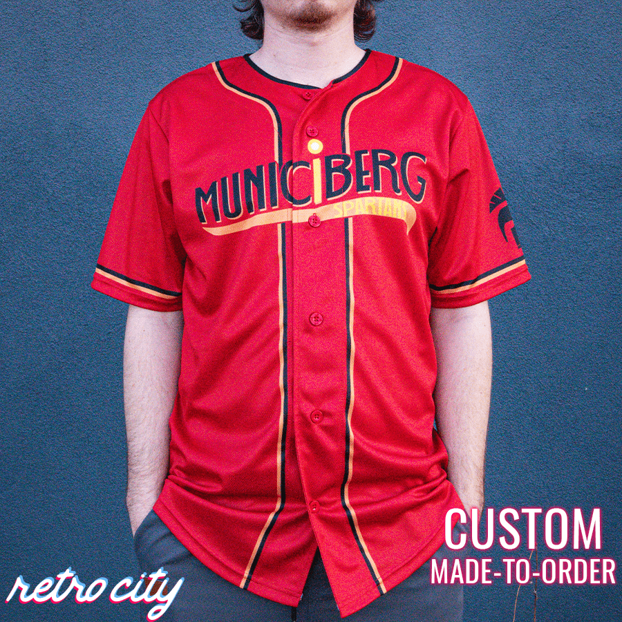 Youth & Adult Cream Full Button Baseball Jersey - Blank Jerseys