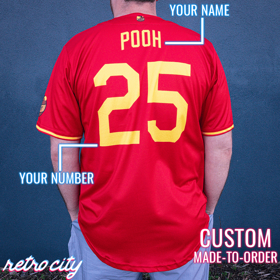 Limited Edition Cardinals Winnie the Pooh Baseball Jersey - Scesy
