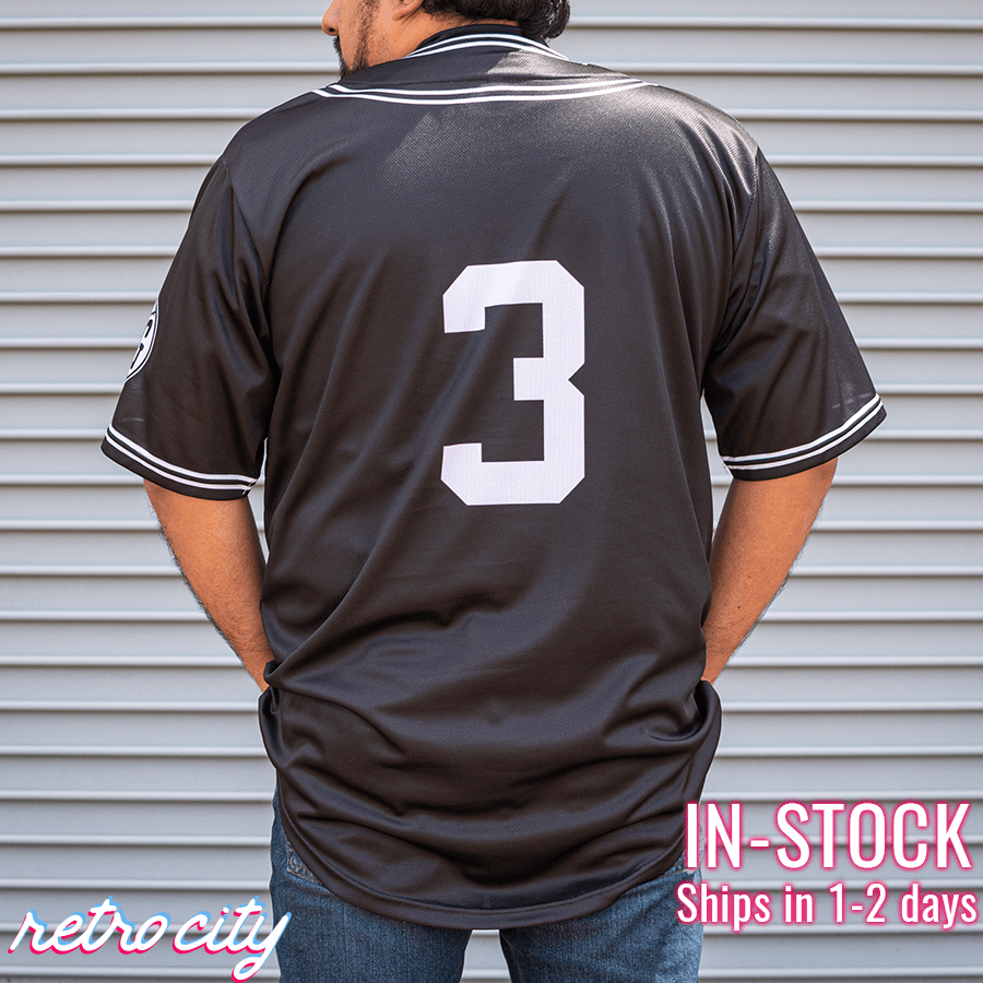 bustin' babes 1927 babe ruth vintage baseball jersey *in-stock*