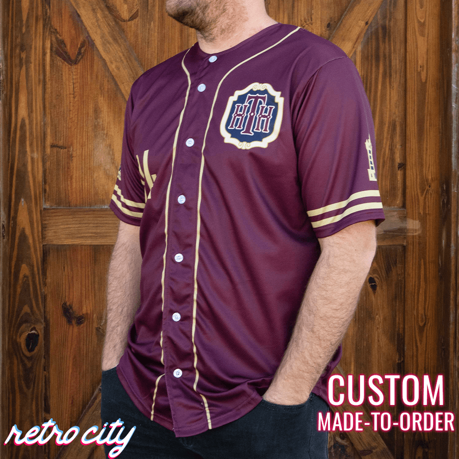 Hollywood Tower Hotel Bellhop Full-Button Baseball Jersey XXL Hollywood Tower Hotel Bellhop Full-Button Baseball Jersey XXL