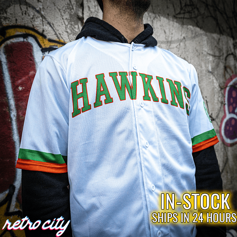Hawkins High Full-Button Baseball Jersey *IN-STOCK*