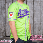 space rangers full-button baseball fan jersey (green)