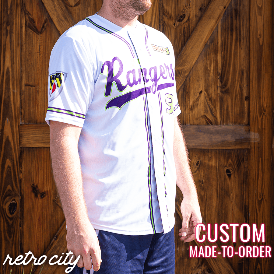 Custom Texas Rangers Baseball Shirt Jsy Fan Made Style Sport