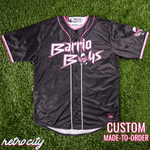 barrio boys retro league custom baseball jersey (away)