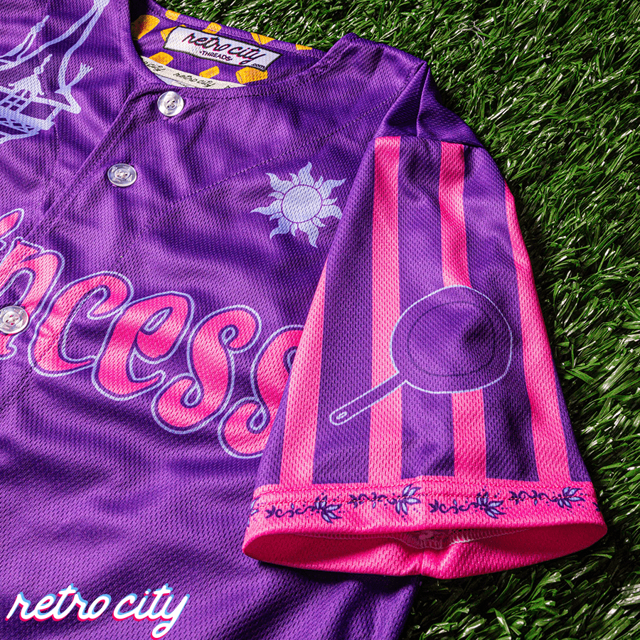 princess rapunzel custom baseball jersey