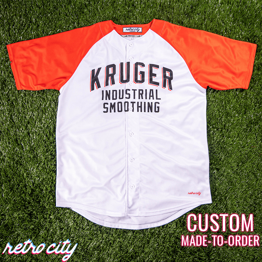 seinfeld improv 'kruger industrial smoothing' george costanza baseball jersey