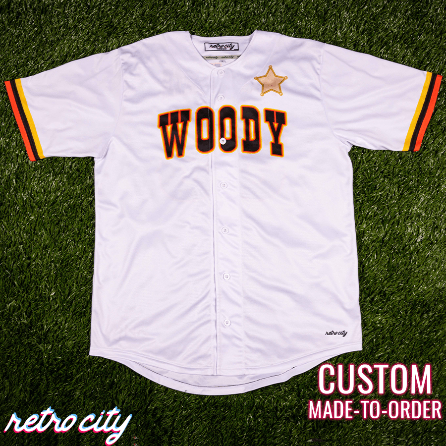 Woody Full-Button Baseball Fan Jersey