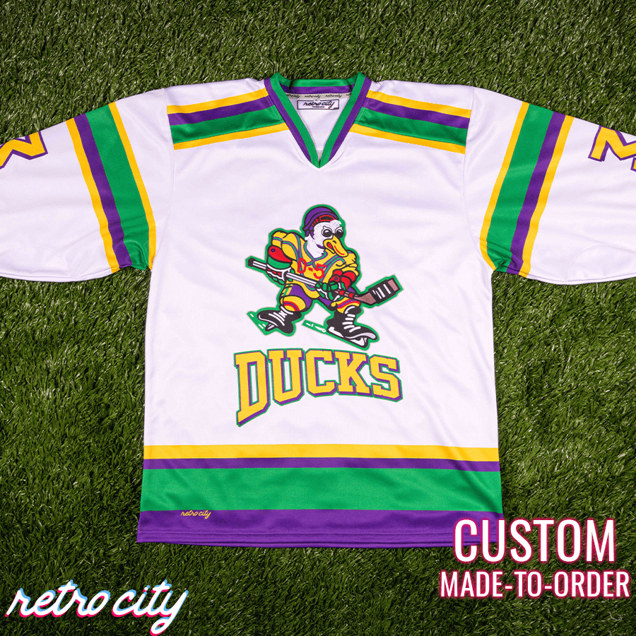 the mighty ducks 'goldberg' custom hockey jersey, Mighty Ducks jersey, Custom Hockey Jersey