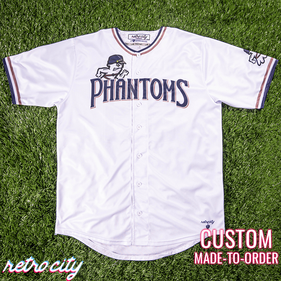 Phantoms Retro League Custom Baseball Jersey Home