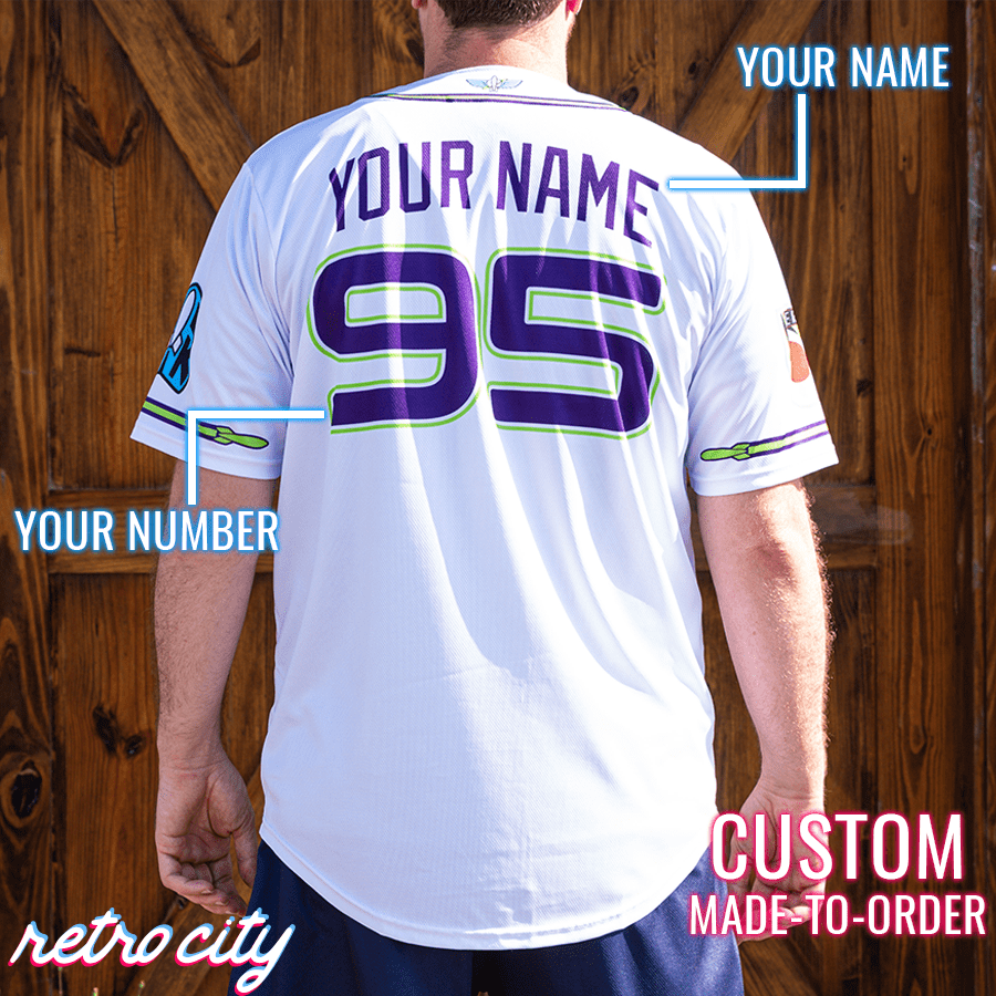 Custom Name Gold White Purple Fade Fashion Baseball Jerseys Shirt