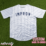 jerry seinfeld improv custom baseball jersey