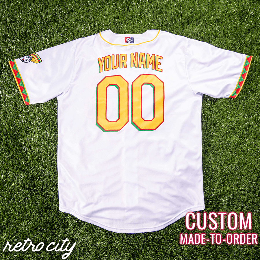 retro-city-threads Golden Sombreros Retro League Custom Baseball Jersey (Home) Youth Small