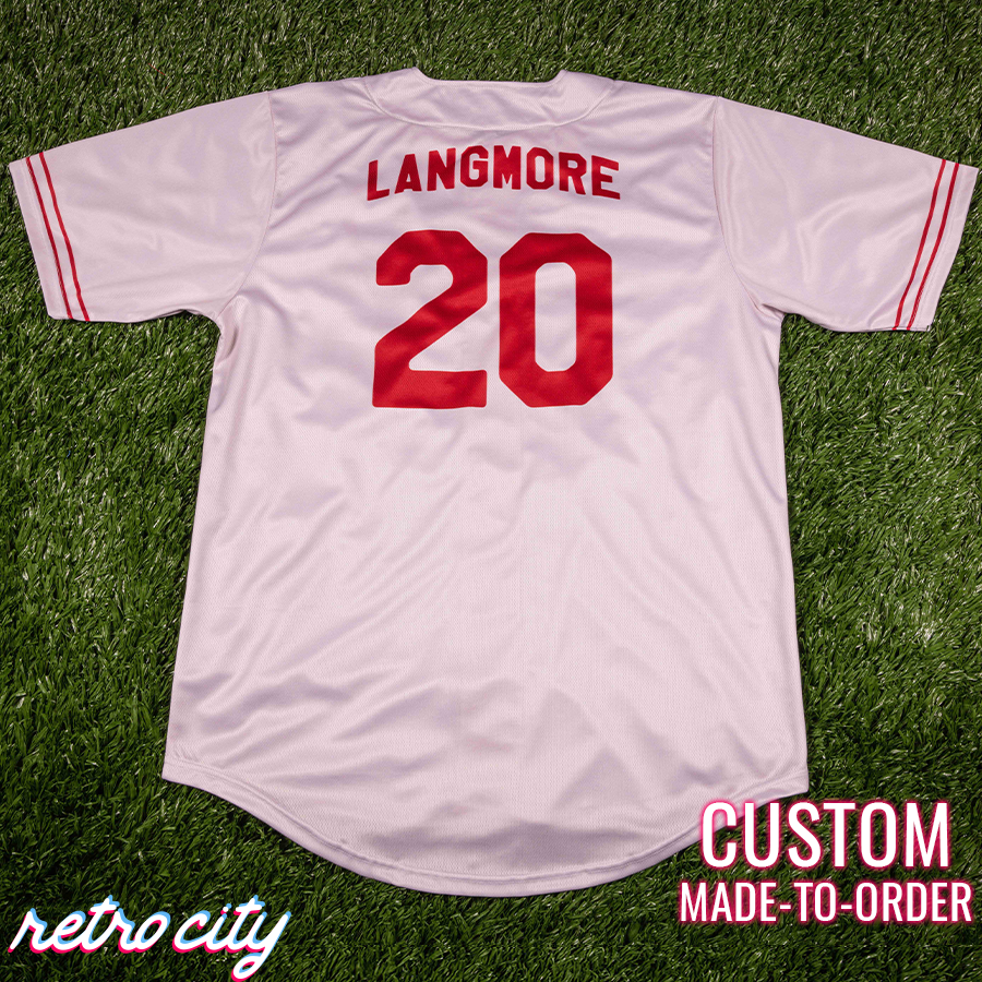 lazy-o motel ozark ruth langmore full-button baseball jersey (cream)