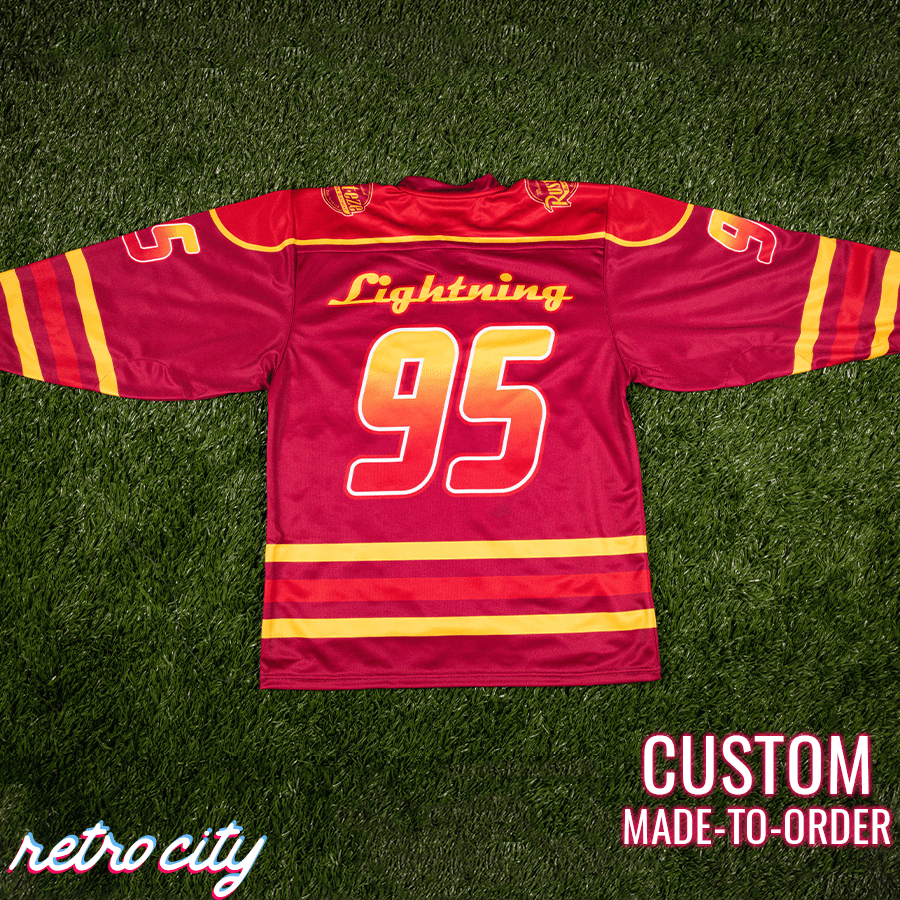 Custom Number And Name Mcqueen Red Horizontal Baseball Jersey