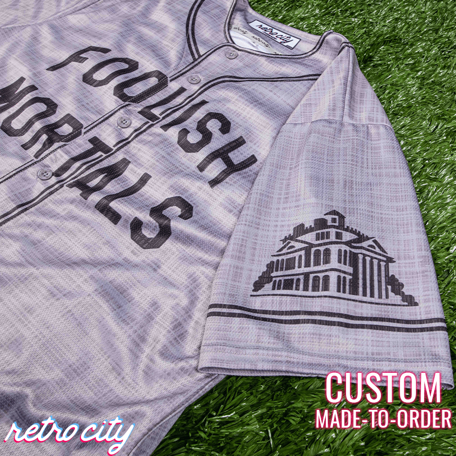 Foolish Mortals Full-Button Baseball Jersey – Retro City Threads